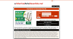 Desktop Screenshot of martialartsnearme.net